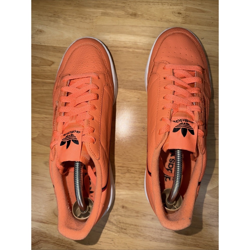 Adidas Original Continental 80 Leather Sneakers Shoes Easy Orange Men 9.5 CG7124 - Picture 6 of 9